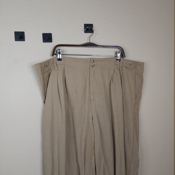 Madewell Plus Harlow Wide-Leg Pants in Seed Khaki Size 20W - Picture 2 of 12